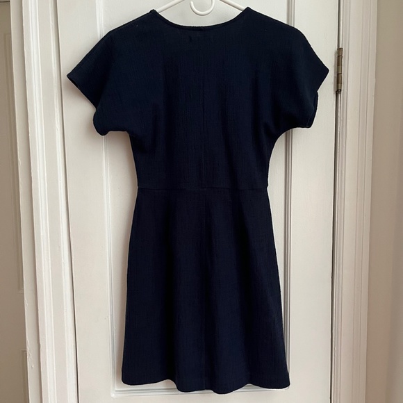 Madewell | Cross-Front Flutter-Sleeve Mini Dress - Picture 3 of 6